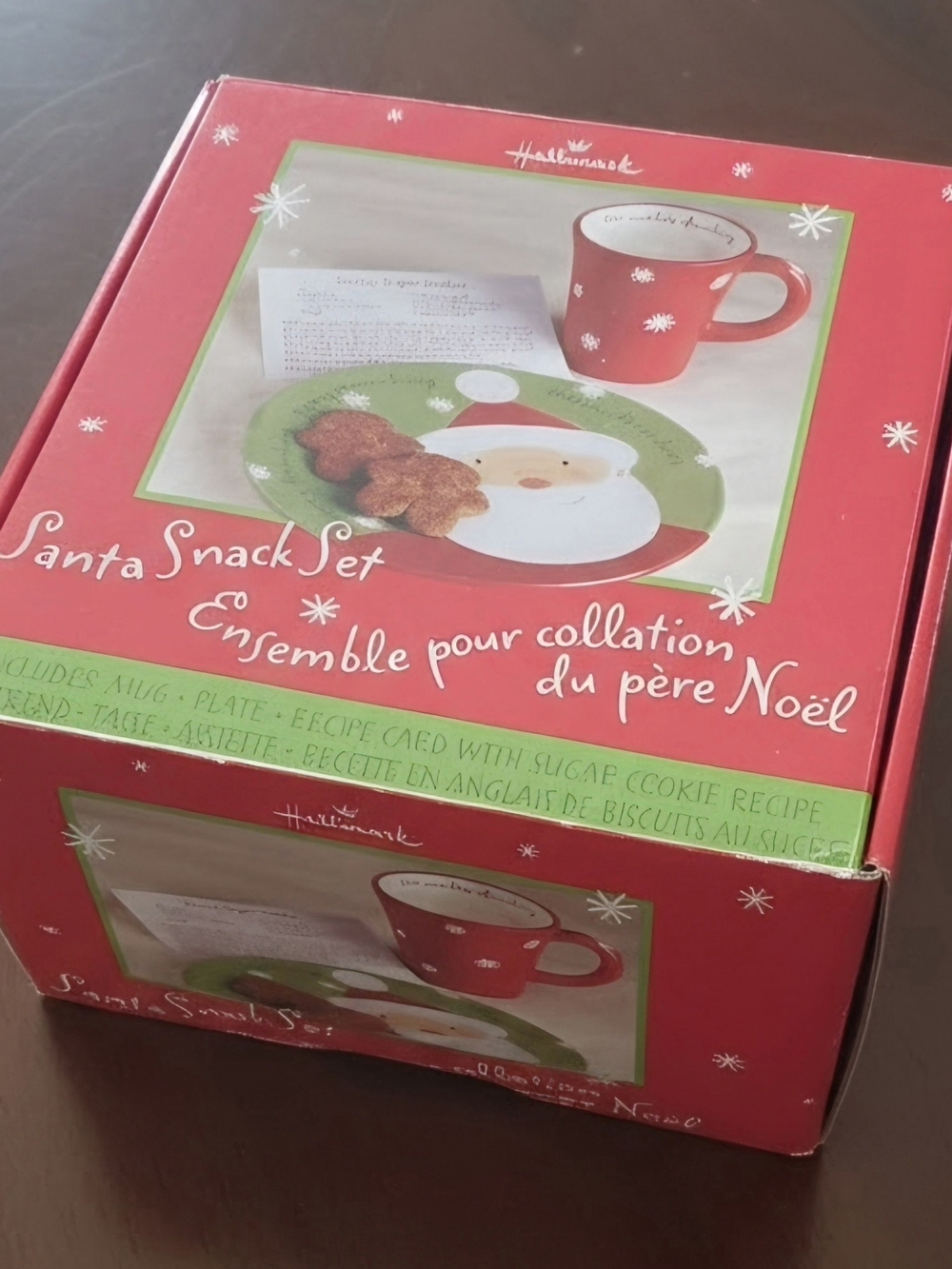 Vintage Hallmark Santa Snack Set